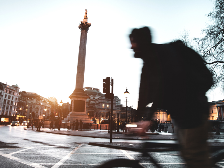 cyclist in london