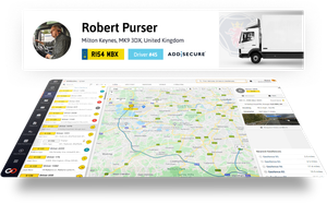 Vehicle tracking map