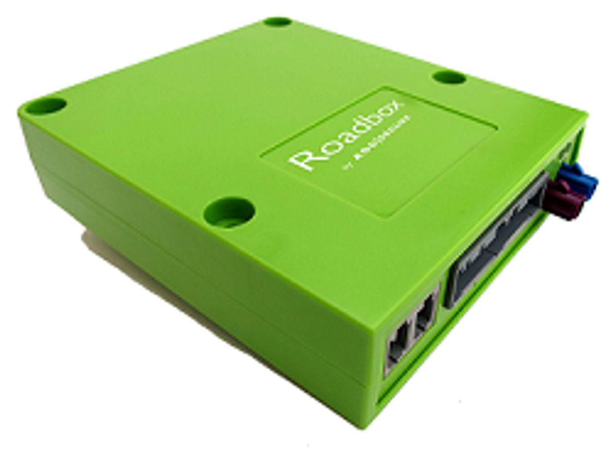 AddSecure Roadbox är en marknadsledande fordonsdator som samlar in data från fordonet och färdskrivaren