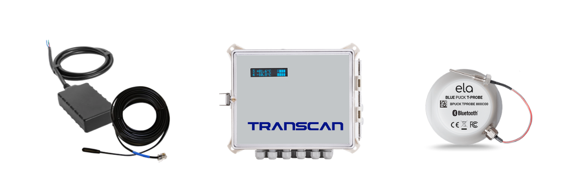 addsecure temperature hardware; temperature probe, transcan and bluetooth temperature puck